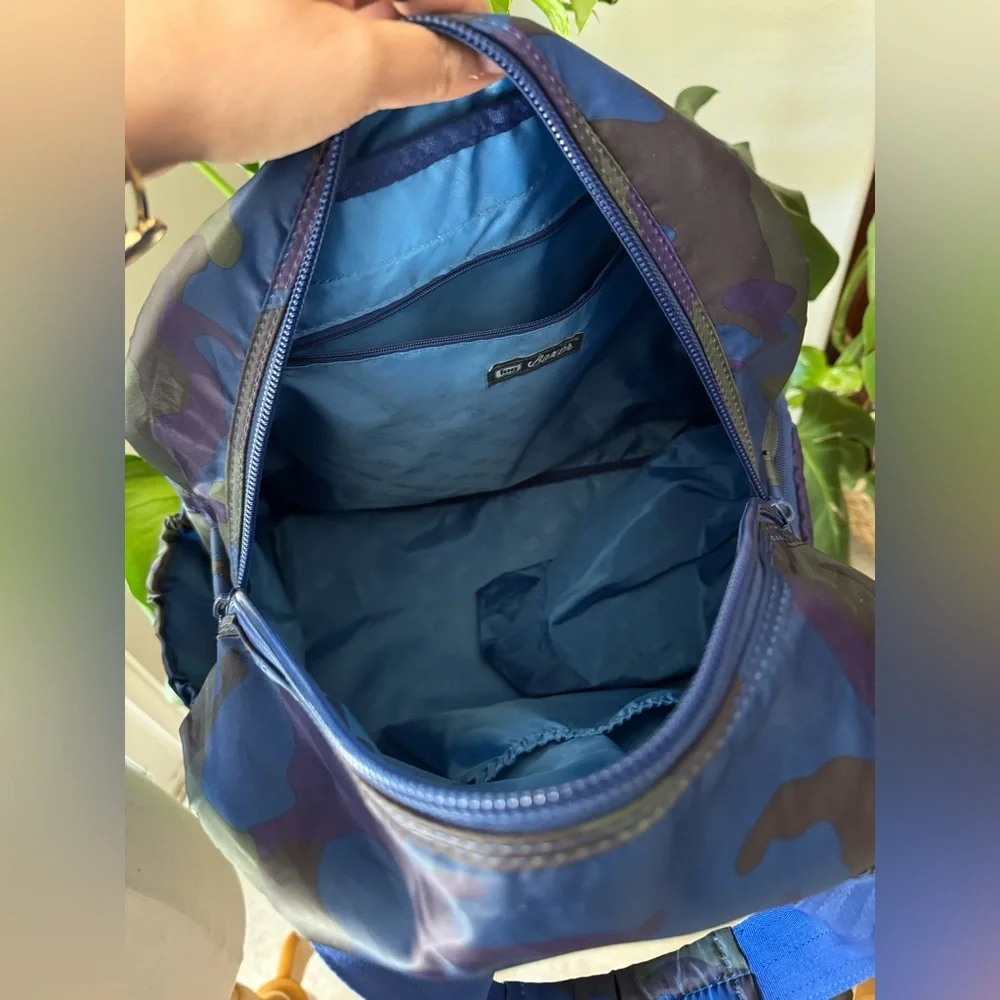 Lug Camouflage Blue and Green Backpack weekender‎ travel bag